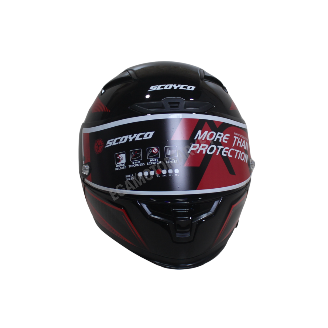 Scoyco Fire Ff-871 Full Face Kask – Güneş Vizörlü Dot-ce