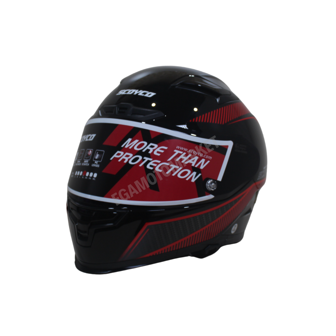 Scoyco Fire Ff-871 Full Face Kask – Güneş Vizörlü Dot-ce