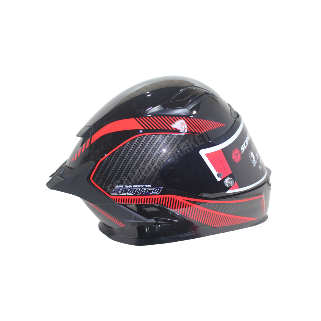 Scoyco Fire Ff-871 Full Face Kask – Güneş Vizörlü Dot-ce