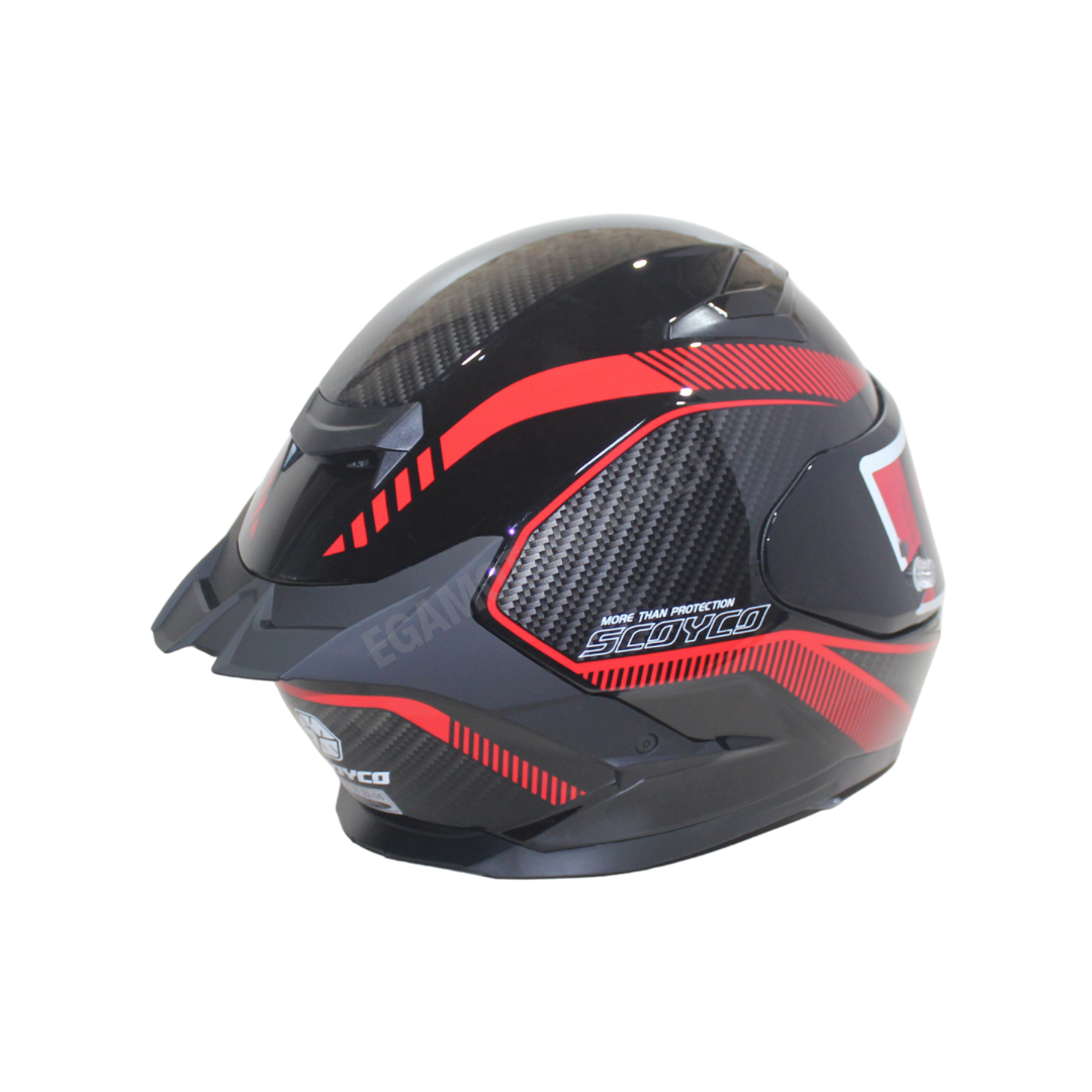 Scoyco Fire Ff-871 Full Face Kask – Güneş Vizörlü Dot-ce