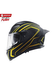 Scoyco M-871 Flash Full Face Kask – Güneş Vizörlü, Dot-ce Onaylı, Siyah