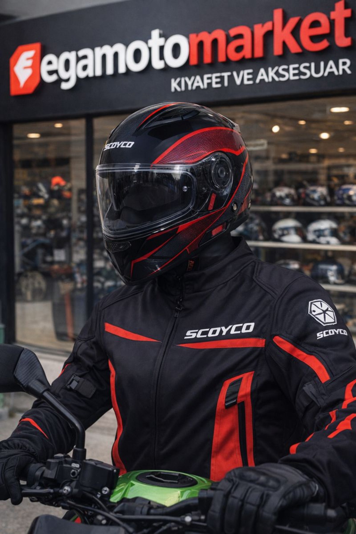 Scoyco Sky Breaker Ff-868 Çene Açılır Kask – Güneş Vizörlü, Dot-ce