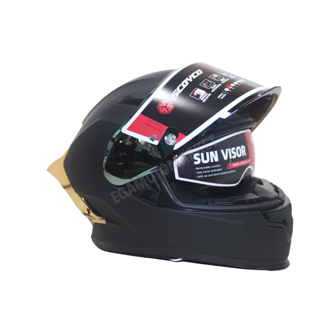 Scoyco Yaksha Ff-871 Full Face Kask – Güneş Vizörlü, Dot-ce