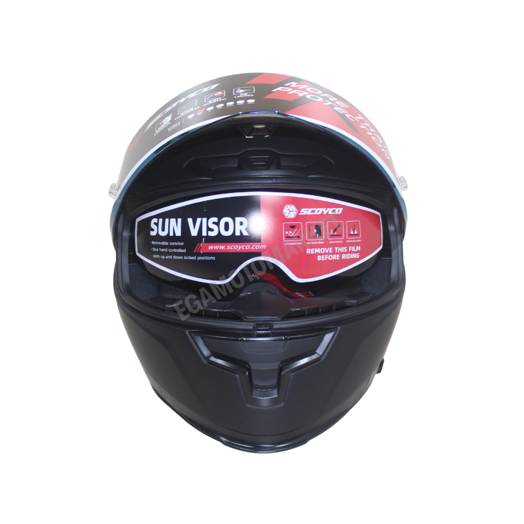 Scoyco Yaksha Ff-871 Full Face Kask – Güneş Vizörlü, Dot-ce