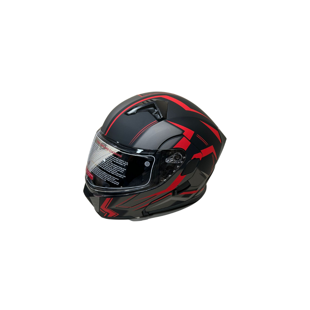 Şehir İçi Kullanım İçin Konforlu Modüler Kask Jk Mat Siyah,kırmızı