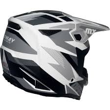 Sway 635 Shot White Black Cross Kask