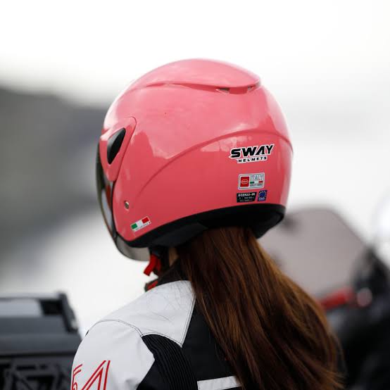 Sway 733y Yarım Kask Pembe