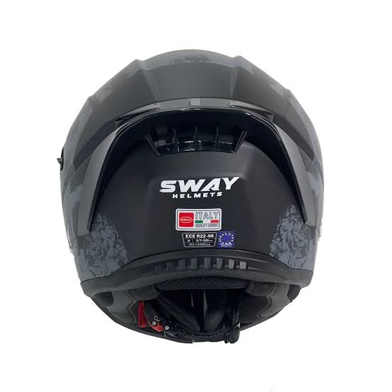 Sway 869 Snatch Kask Black Yellow Full Face Kask