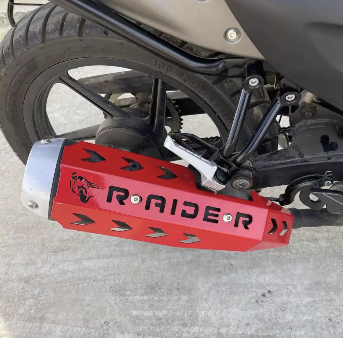 Tvs Raider 125 Egzoz Koruma Sacı Kırmızı