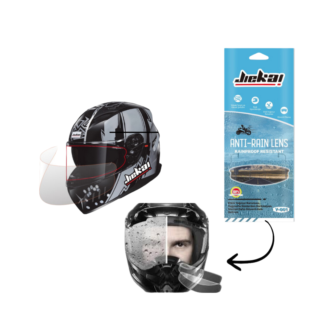 Universal Kask Camı Yağmur Kaydırıcı