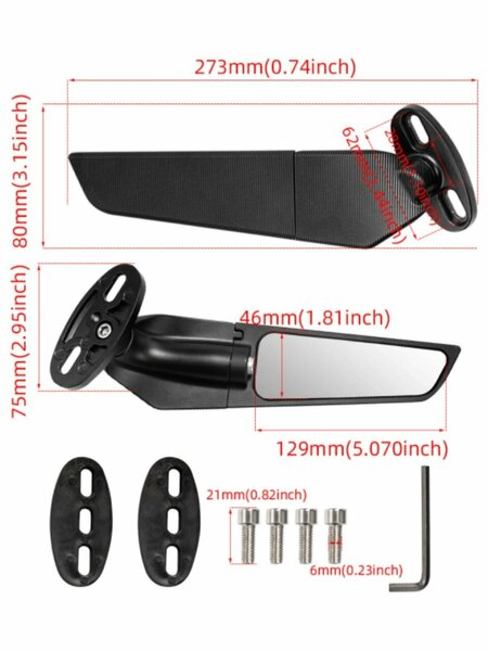 Universal Racing Model H2 Hayalet Ayna Takım Büyük Boy