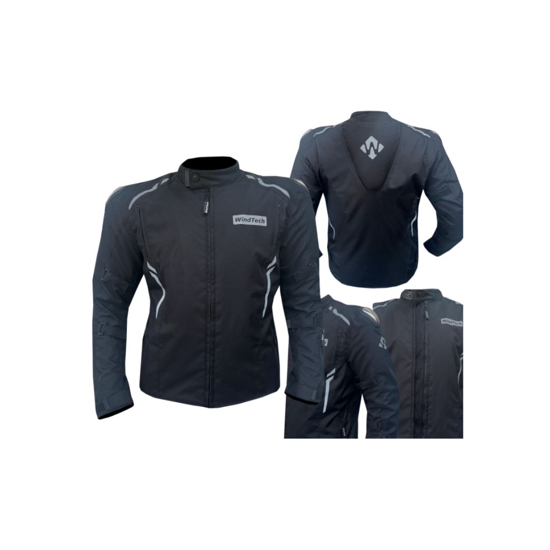 Windtech 4 Mevsim Erkek Hörgüçlü Mont Siyah