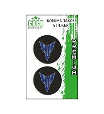 Yamaha Mt Mavi Koruma Takozu 4x4 (2'li) Damla Sticker Seti