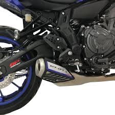 Yamaha Mt07 Egzoz Koruma Kapağı Siyah 2014-2024