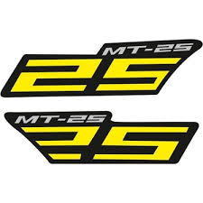 Yamaha Mt25 Sarı Yan Sticker Set