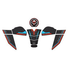 Yamaha Mt25 Tankpad Seti Mavi Kırmızı 2019-2024 Gp (nardo Gri Model İçin)