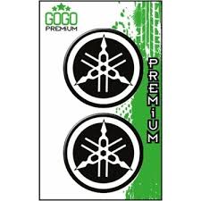 Yamaha Uyumlu 2 İkili Damla Etiket Sticker (5x5 Cm)