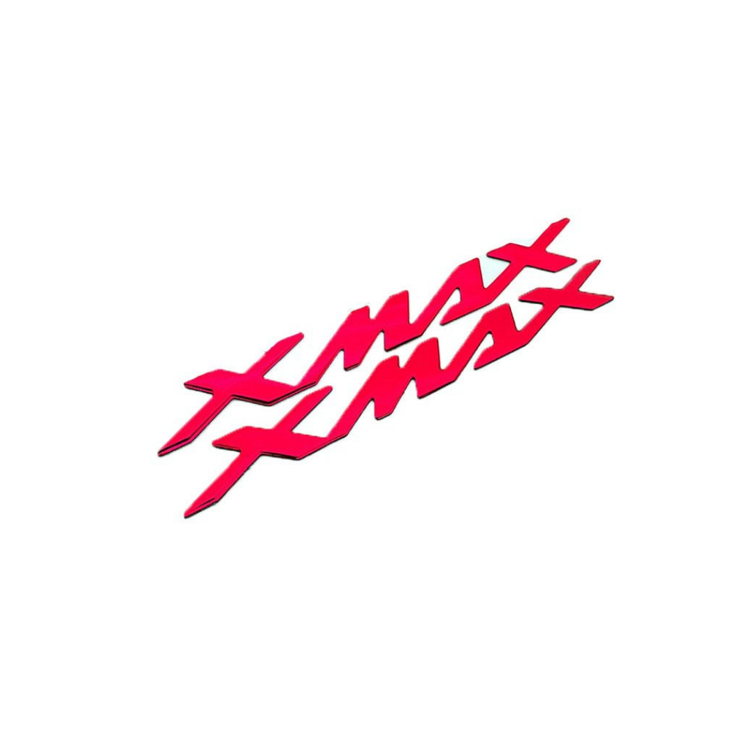 Yamaha Xmax 250 Arka Sele Altı Metal Yazı Seti Kırmızı (2010-2017)