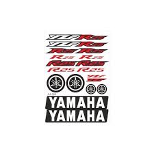 Yamaha Yzf R25 Kırmızı Siyah Sticker